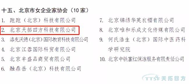 好消息！天拓四方榮獲“北京市誠信創(chuàng)建企業(yè)”稱號